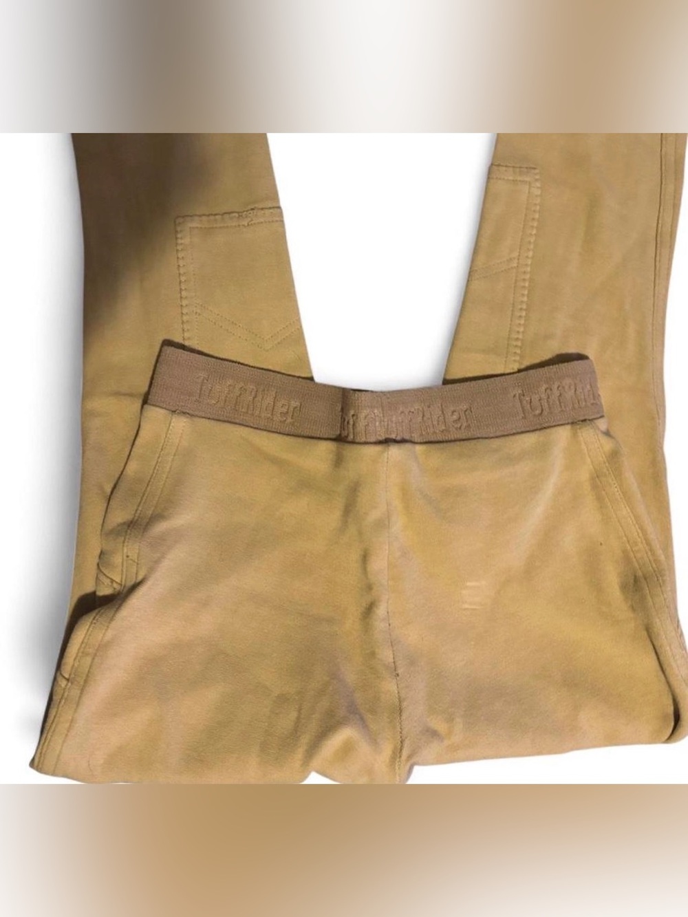 Tuffrider Tan Cotton & Spandex Leggings size 28 western equestrian
